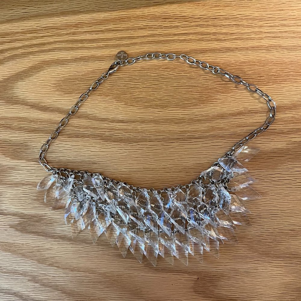 R.J. Graziano Clear Acrylic Necklace